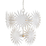 Bismarkia Chandelier - Gesso White