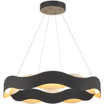 Vaughan Chandelier - Black / Silver