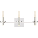 Torna Bathroom Vanity Light - Polished Nickel / White