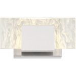 Kasha Wall Sconce - Chrome / Clear / White