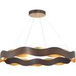 Vaughan Chandelier - Bronze / Gold