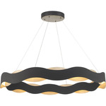 Vaughan Chandelier - Black / Silver