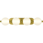 Palmas Bathroom Vanity Light - Gold / Frosted