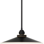 Deckard Outdoor Pendant - Gold / Black / Frosted