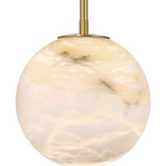 Kepler Pendant - Gold / Alabaster