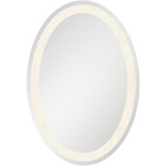 Silvana Oval Color Select LED Mirror - Mirror / Crystal