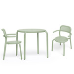 Toni Outdoor Bistreau Table and Chairs Set - Mist Green