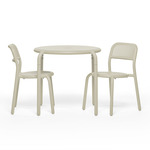 Toni Outdoor Bistreau Table and Chairs Set - Desert