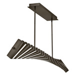 Stitch Linear Chandelier - Black Oxide