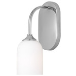 Emile Wall Sconce - Chrome / Etched White