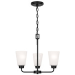 Kerrville Chandelier - Midnight Black / Satin Etched