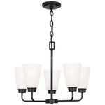 Kerrville Chandelier - Midnight Black / Satin Etched