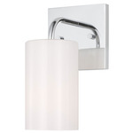 Rhett Wall Sconce - Chrome / Clear / White