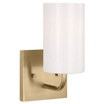 Rhett Wall Sconce - Satin Bronze / Clear / White