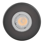 Sparta Dot 12V Outdoor Recessed Button Light - Black / Clear Optic