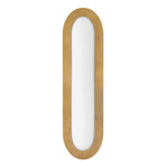 Emme Wall Sconce - Heritage Brass / White