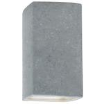 Rectangular Integrated LED Downlight Wall Sconce - Concrete