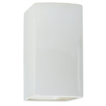 Rectangular Integrated LED Downlight Wall Sconce - Gloss White