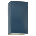 Rectangular Integrated LED Downlight Wall Sconce - Midnight Sky / Matte White