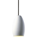 Radiance Curve Pendant - Matte Black / Bisque