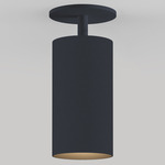 CM1 Outdoor Monopoint Fixed Ceiling Light - Black Powdercoat / Black Baffle