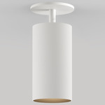 CM1 Outdoor Monopoint Fixed Ceiling Light - White Powdercoat / Black Baffle