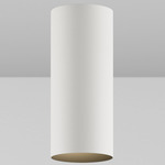 CY1 Cylinder Wall Wash Ceiling Light - White Powdercoat / Black Baffle