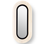 Lens Oval Wall Sconce - Matte Black / Ivory White