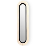 Lens Oval Wall Sconce - Matte Black / Ivory White