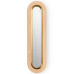 Lens Oval Wall Sconce - Gold / Natural Beech