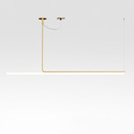 Ambrosia Linear Suspension with Remote Power and Cover Plate - Matte Gold