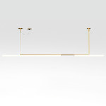 Ambrosia Linear Suspension with Remote Power and Cover Plate - Matte Gold