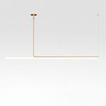 Ambrosia Linear Suspension with Remote Power - Matte Gold