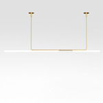 Ambrosia Linear Suspension with Remote Power - Matte Gold