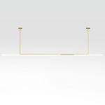 Ambrosia Linear Suspension with Remote Power - Matte Gold