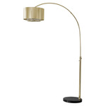 Marilyn Floor Lamp - Weathered Brass