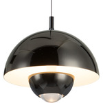 Andoria Pendant - Black Chrome / Black Chrome