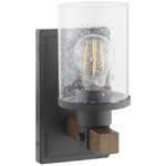 Alpine Wall Sconce - Black / Dark Wood