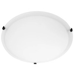 Signature Clipped Ceiling Light Fixture - Matte Black / Satin Opal