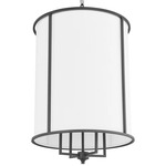 Eldorado Foyer Pendant - Matte Black / White