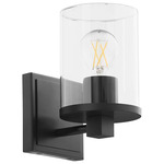 Bolton Wall Sconce - Matte Black / Clear