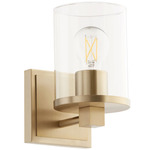 Bolton Wall Sconce - Aged Brass / Clear