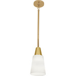 Wheatley Pendant - Modern Brass / Frosted White