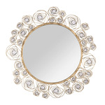 Ethereal Rose Mirror - Havana Gold / Crystal