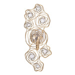 Ethereal Rose Wall Sconce - Havana Gold / Crystal