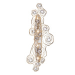 Ethereal Rose Wall Sconce - Havana Gold / Crystal