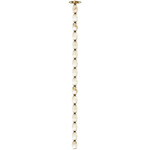 Collier Alabaster Pendant Chandelier - Hand Rubbed Antique Brass / Alabaster