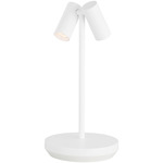 Doppia Portable Table Lamp - Matte White