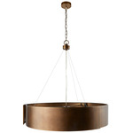 Dante Chandelier - Antique Brass / Frosted