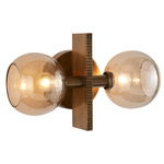 Chamberlin Wall Sconce - Antique Brass / Smoke